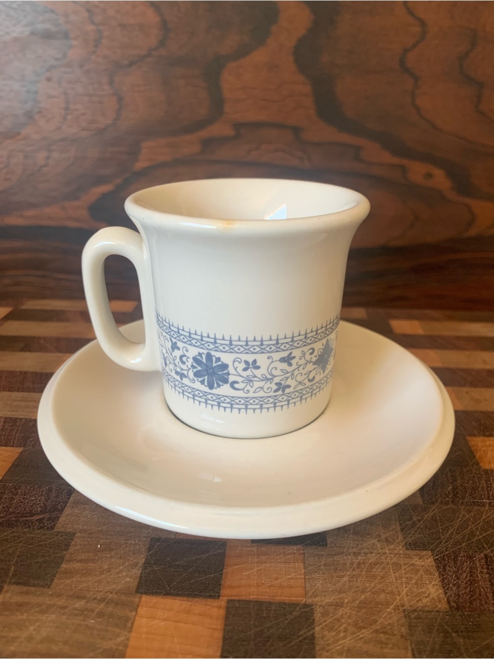 Your Nonna’s Italian Farmhouse espresso cup and saucer vintage eclectic kitchen